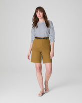 SPANXsupersmooth™ Stretch Twill Short, 9" | Flax